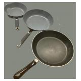 (3) Preowned Non Stick Skillets