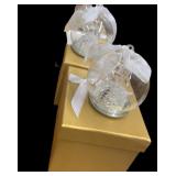 (3) Gift Boxed Glass Ornaments