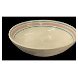 Pink Striped Biscuit Bowl-Ovenware