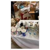 Lot Deal Estate Cups, Glasses & Ceramics