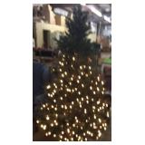 6FT Christmas Tree Partial Lights Don