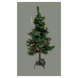 Berry & Lighted 3.5 Ft Christmas Tree