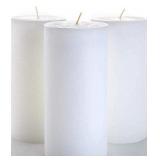 Set of 3 Unscented Pillar Candles