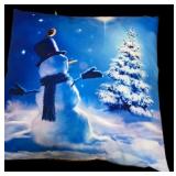 Set of 2 Lighted Christmas Pillows