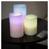 LUMA Candles Scented, R/C Color Changing