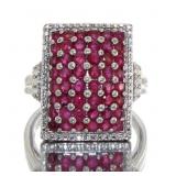 Natural 2.90 ct Ruby Waterfall Ring