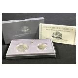 1991 Mount Rushmore 2 Coin Proof Set