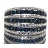 Elegant 1.00 ct Fancy Blue Diamond Dinner Ring