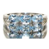 Natural 1.50 ct Aquamarine Designer Ring