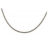 14kt Gold 22" Rope Twist Necklace
