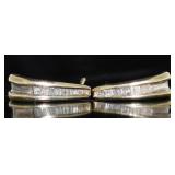 10kt Gold Baguette Diamond Earrings