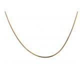 14kt Gold 18" Box Style Necklace