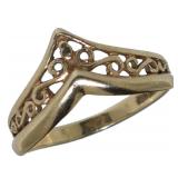 10kt Gold Antique Filligree Ring