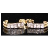 10kt Gold Diamond Earrings