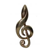 14kt Gold Treble Cleft Music Pendant