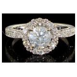 14 kt Gold 1.73 t Round Brilliant Diamond Ring
