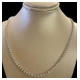 14kt Gold Elegant 5.00 ct Diamond Riviera Necklace