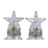 14kt Gold Brilliant 3/4 ct Diamond Stud Earrings