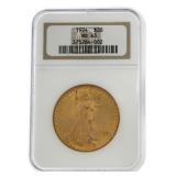 1924 MS63 Saint Gaudens $20.00 Gold Double Eagle