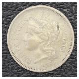 1867 Three Cent Nickel *Better Grade