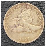 1857 Flying Eagle Copper Cent *1st Year