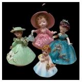 (4) Ceramic Ladies
