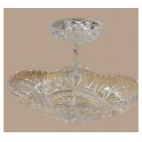 Beautiful Lead Crystal Pedestal Bowl & Serving