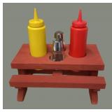 Picnic Table Condiment Set