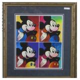 Mickey Mouse Suite Of 4 Giclee By Peter Max