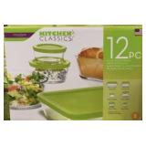 12 Pc Kitchen Classics Food Storage Bowls
