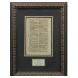 Original 1715 Martin Luther Bible Leaf