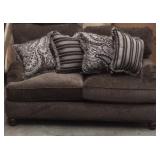 Corinthian Champ-Walnut LoveSeat