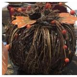 JcPenny Rattan Pumpkin Decor