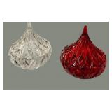 Ruby & Crystal Hershey Kiss Candy Dishes