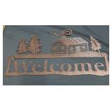 Metal Welcome Sign