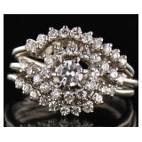 14kt Gold Brilliant 1.25 ct 3 pc Diamond Bridal