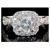 14kt Gold 2.04 ct Round Cut Diamond Ring