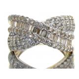 14kt Gold Brilliant 1.75 ct Baguette Diamond RIng