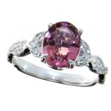 14kt Gold Oval 2.00 ct Tourmaline & Diamond Ring