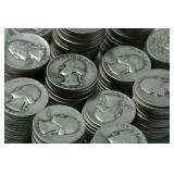 Mixed Date (40) Washington Silver Quarters