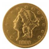 1894-S Liberty Head $20.00 Gold Double Eagle