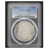 1882 Carson City MS63 Morgan Silver Dollar