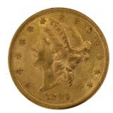 1899-S Liberty Head $20.00 Gold Double Eagle