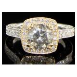 14kt Gold 3.15 ct Brilliant Round Diamond Ring