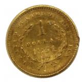 1851 Type 1 Liberty Head $1.00 Gold Coin