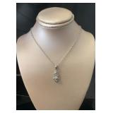 10kt Gold Antique Style Diamond Pendant