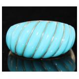 14kt Gold Natural Turquoise Dinner Ring