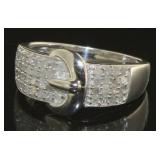 Genuine 3/4 ct Diamond Belt Ring