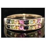 14kt Gold Natural Gemstone Dinner Ring