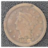 1847 Braided Hair Liberty Large Cent